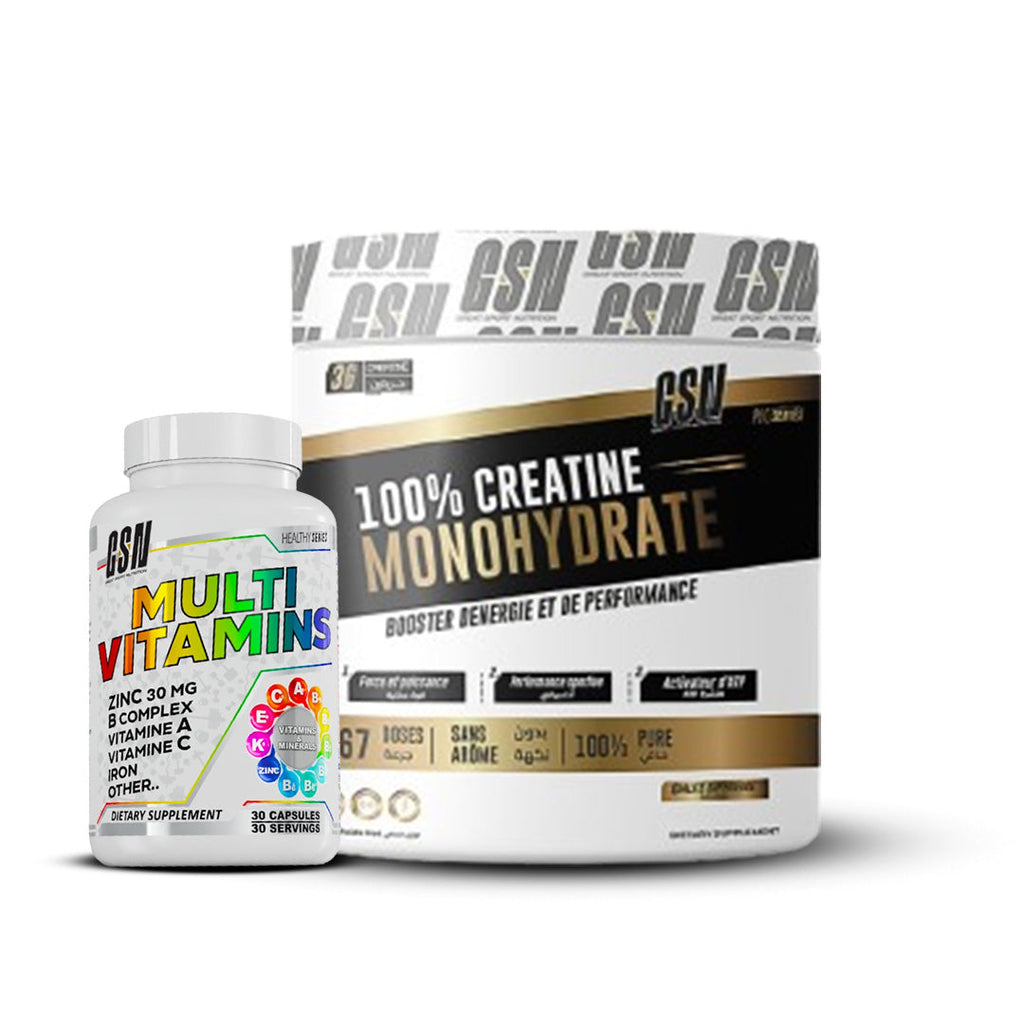 Creatine gsn 200g + Mutlivitamin gsn 30 caps