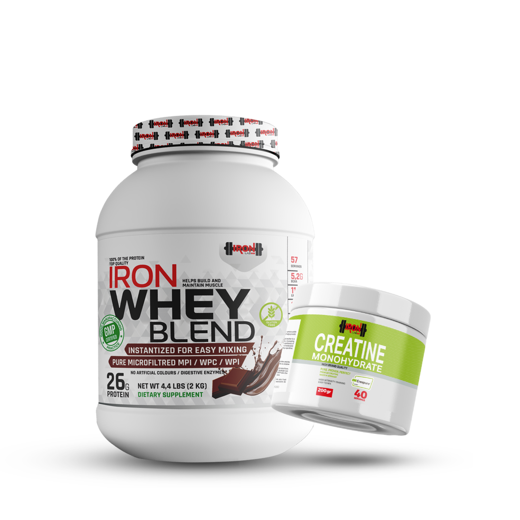 Pack Whey Blend 2 kg + Créatine Monohydrate 200 g | Iron Lab