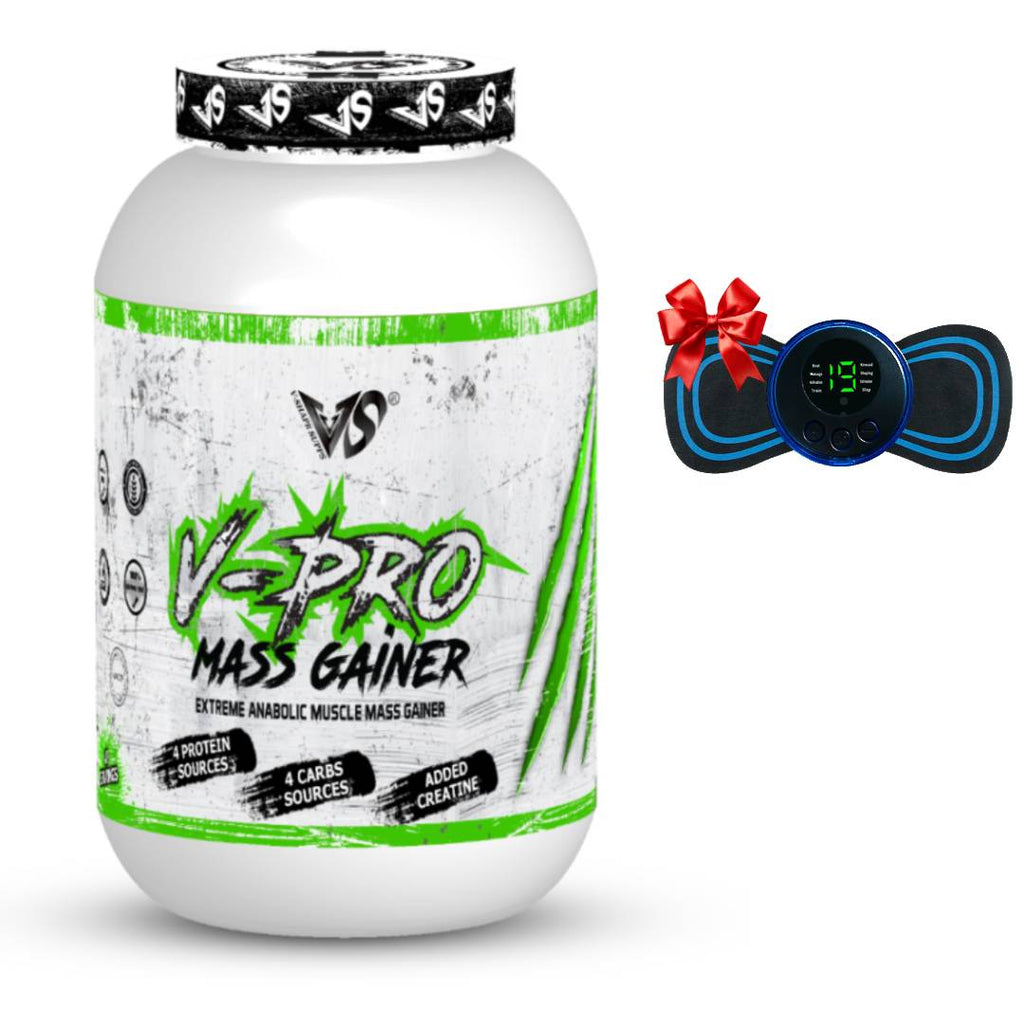 V-Pro Mass Gainer 3 kg - V-Shape + Mini Massage Stick