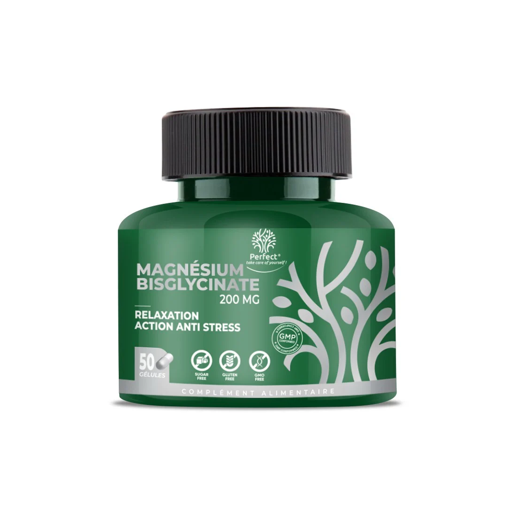 Magnesium Bisglycinate – 50 gélules Perfect Nutrition