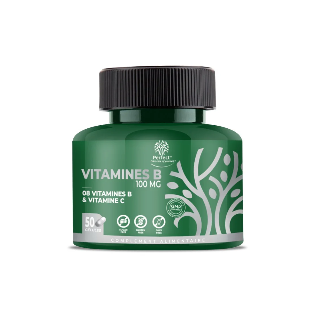 Vitamine B 100 mg – 50 gélules Perfect Nutrition
