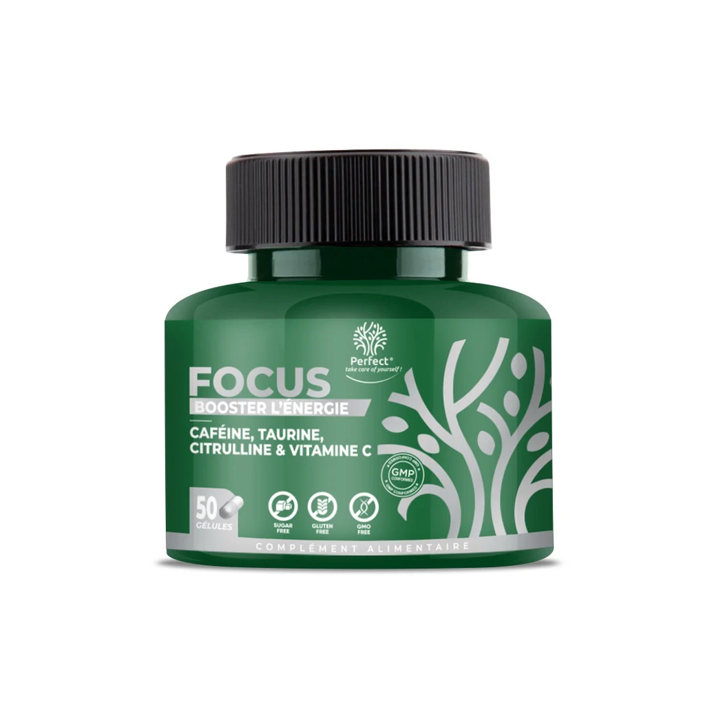 Pre-Workout Focus 50 gélules – Perfect Nutrition