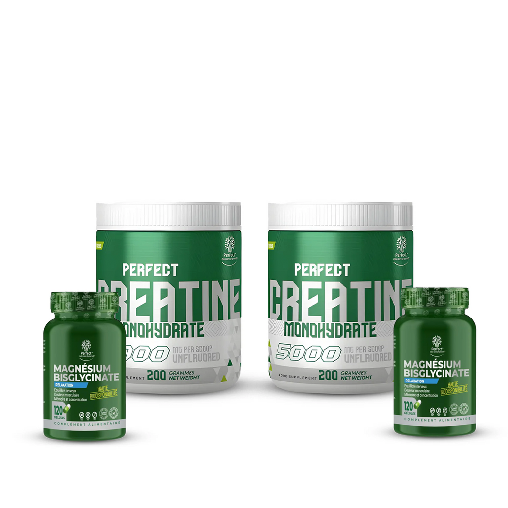 Pack 2x Creatine 200 g + 2x Magnesium Bisglycinate (120)