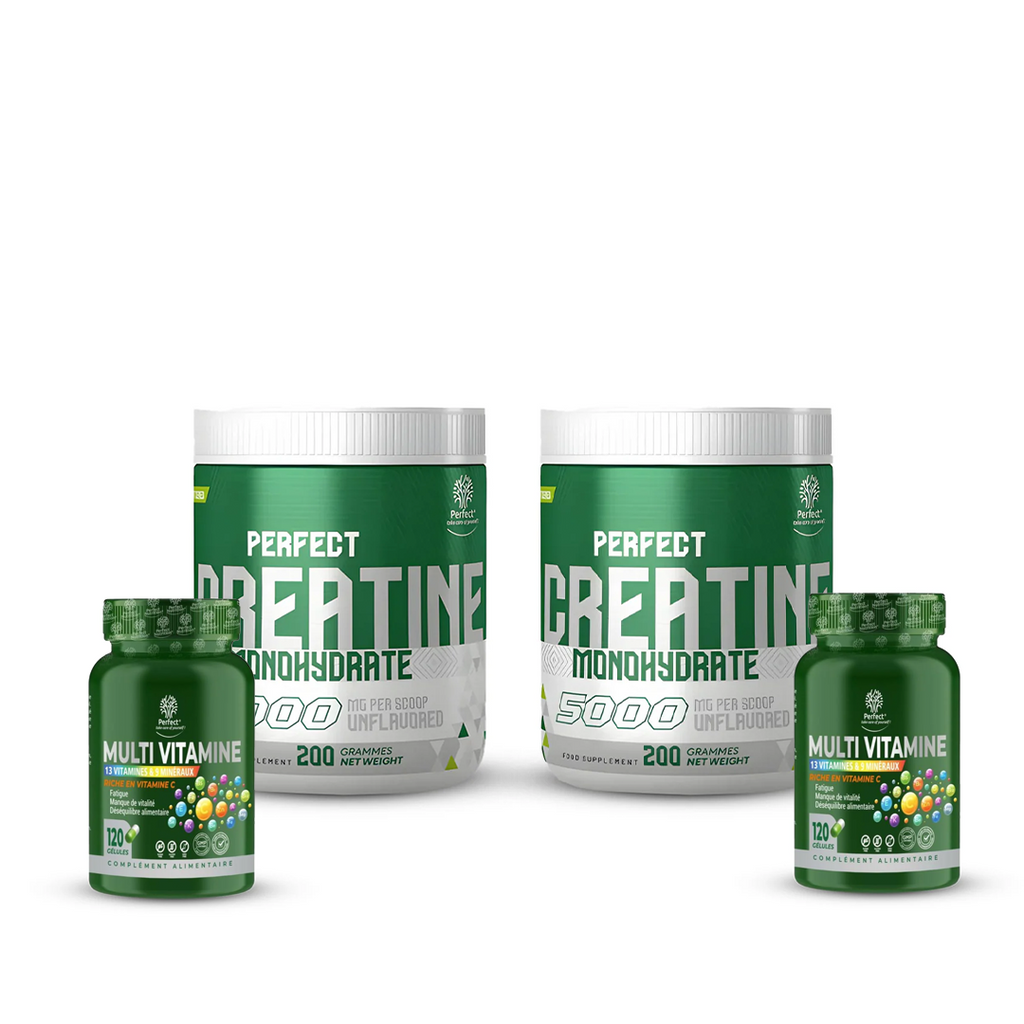 Pack 2x Creatine 200 g + 2x Multivitamine (120)