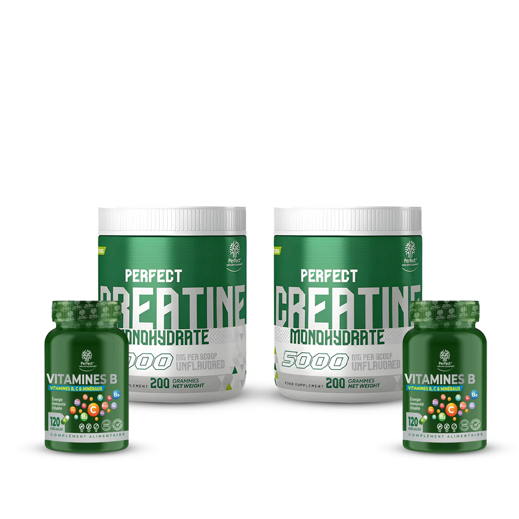 Pack 2x Creatine 200 g+ 2x Vitamine B (120)